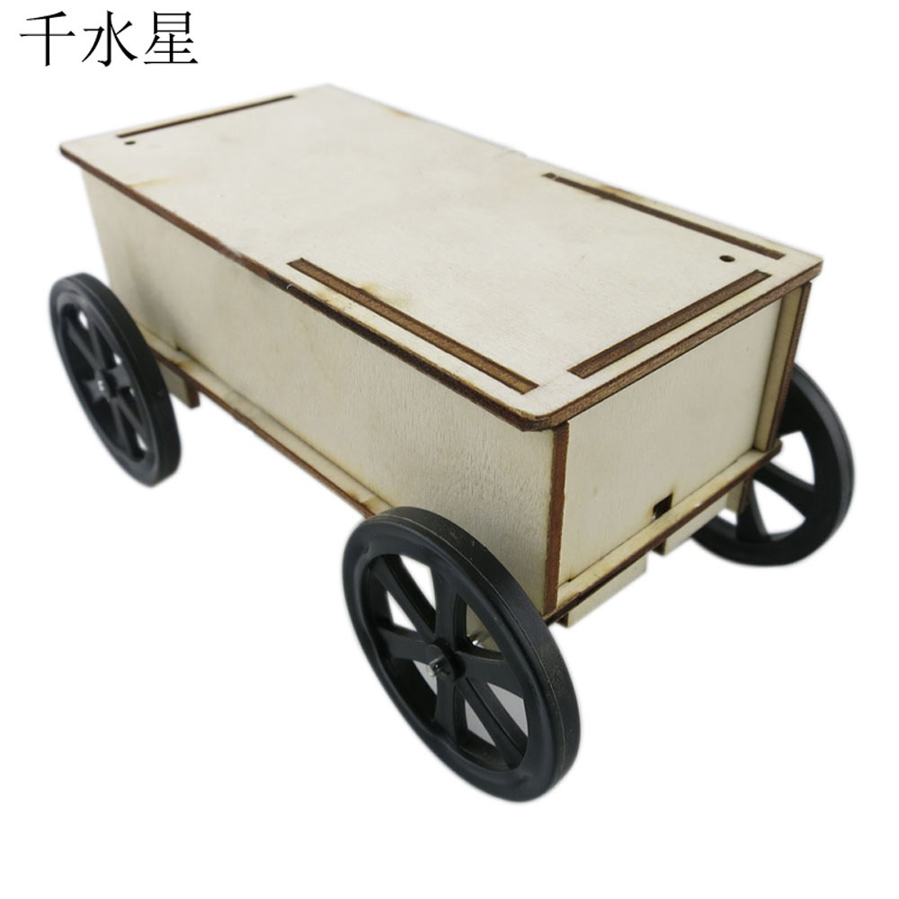人體感應小車1號 趣味手工製作模型 DIY科技小製作拼裝玩具套裝-細節圖2