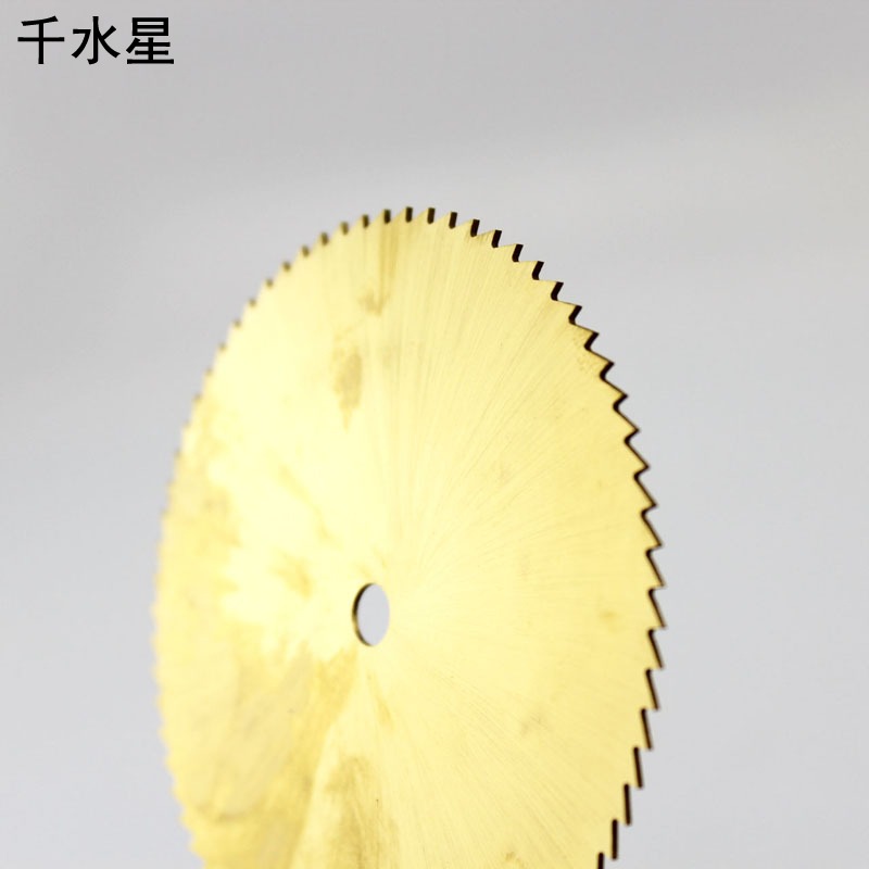金色鍍鈦鋸片diy電鋸 臺鋸片切割模型電鉆切薄鋸片迷你金屬圓鋸片-細節圖4