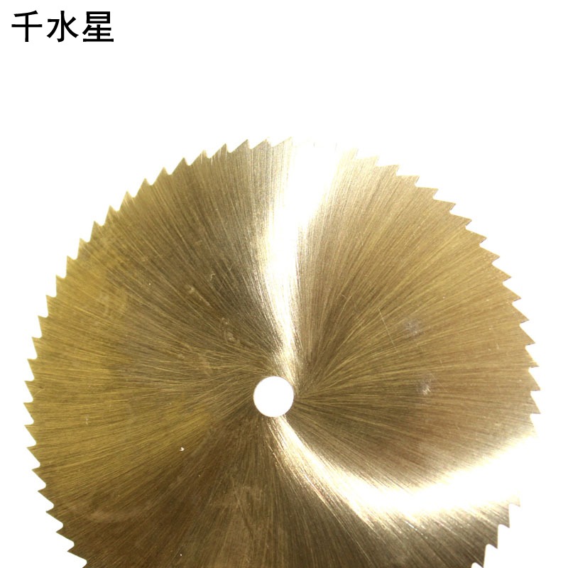 金色鍍鈦鋸片diy電鋸 臺鋸片切割模型電鉆切薄鋸片迷你金屬圓鋸片-細節圖5