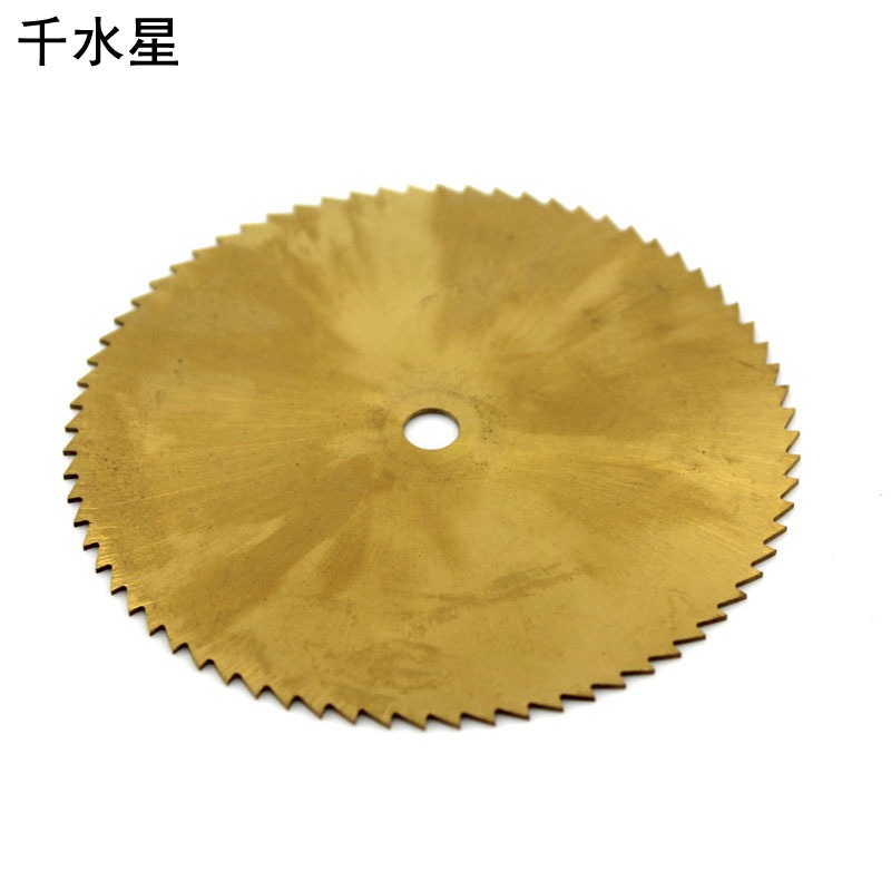 金色鍍鈦鋸片diy電鋸 臺鋸片切割模型電鉆切薄鋸片迷你金屬圓鋸片-細節圖7