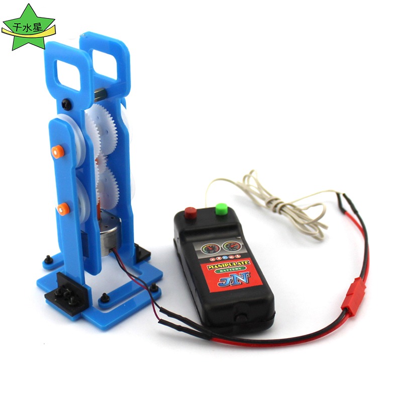 DIY太陽能走路機器人(藍色) 手工拼裝電動遙控機器人模型玩具套件-細節圖4