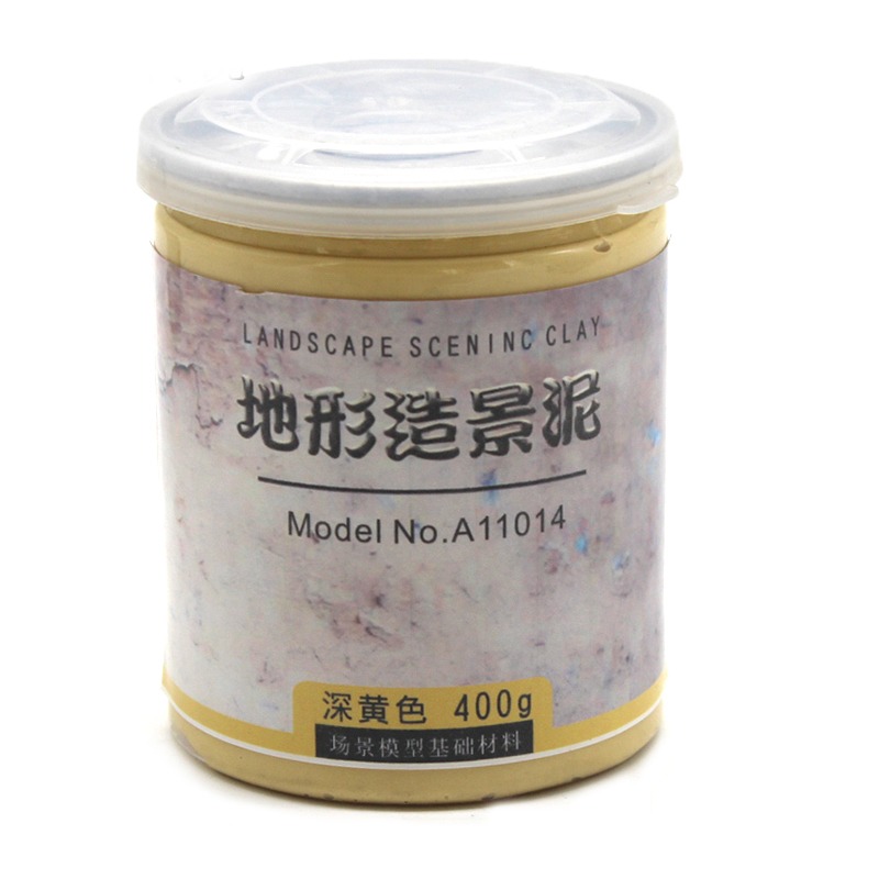 400g造景泥 沙盤建築模型材料 DIY山體平原場景塑型泥土 造型耗材-細節圖9