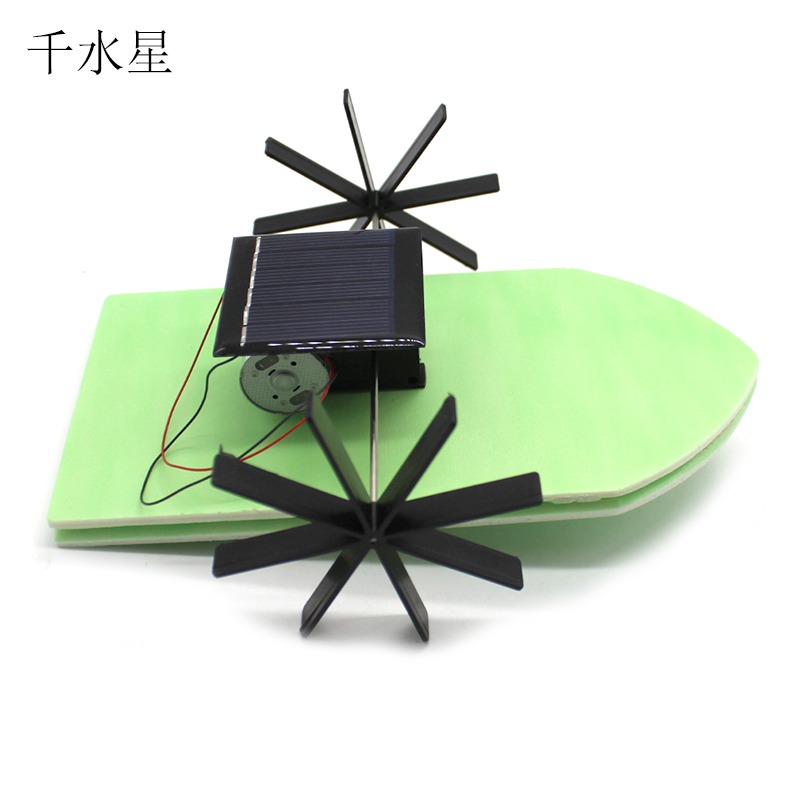 太陽能輪槳船3號  科教科普實驗手工製作手工玩具 diy船模型材料-細節圖3