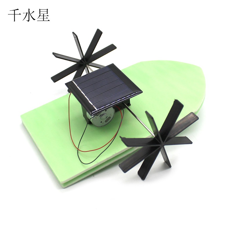 太陽能輪槳船3號  科教科普實驗手工製作手工玩具 diy船模型材料-細節圖4