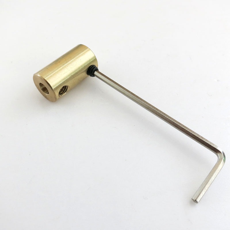 剛性聯軸器 DIY模型連接件 科技製作配件 緊固一體式 黃銅聯軸節-細節圖8