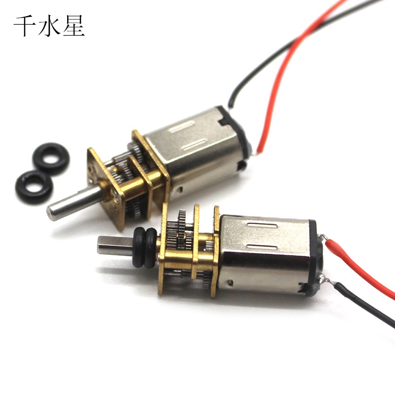 N20減速電機(剝皮紅黑線) 微型直流慢速馬達 大扭力金屬齒輪DIY-細節圖2