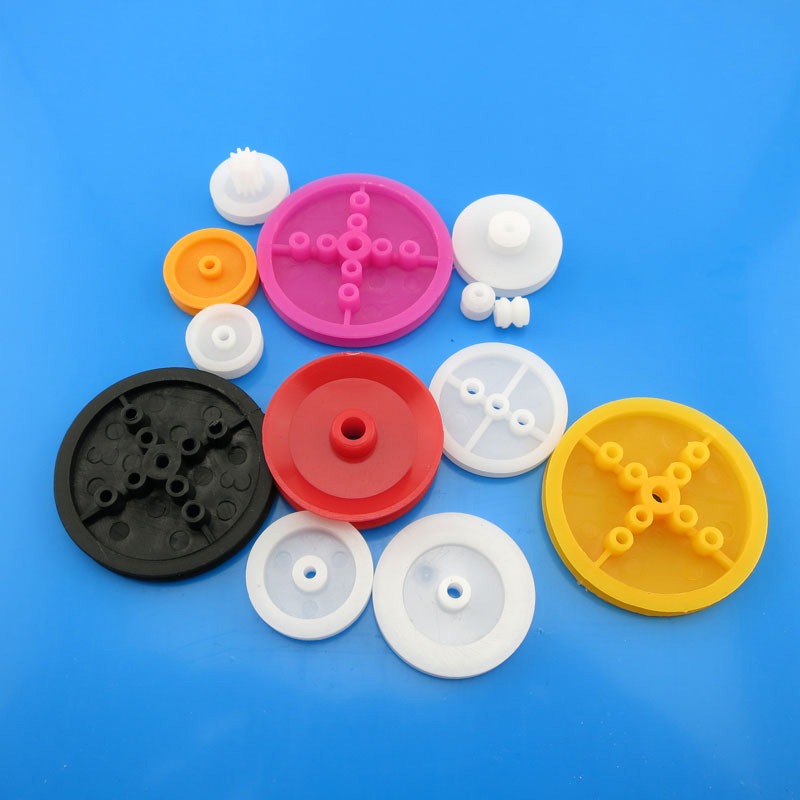 塑料皮帶輪組（13種）塑料皮帶輪 模型車輪 DIY科技手工成人玩具-細節圖3