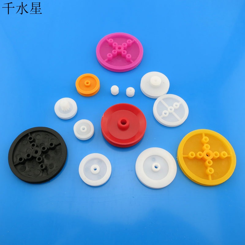 塑料皮帶輪組（13種）塑料皮帶輪 模型車輪 DIY科技手工成人玩具-細節圖4