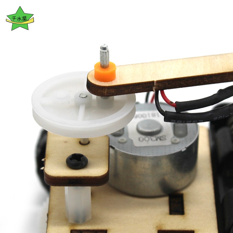 機器三輪車 科技小製作手工diy材料包小發明馬達齒輪電動模型玩具-細節圖3