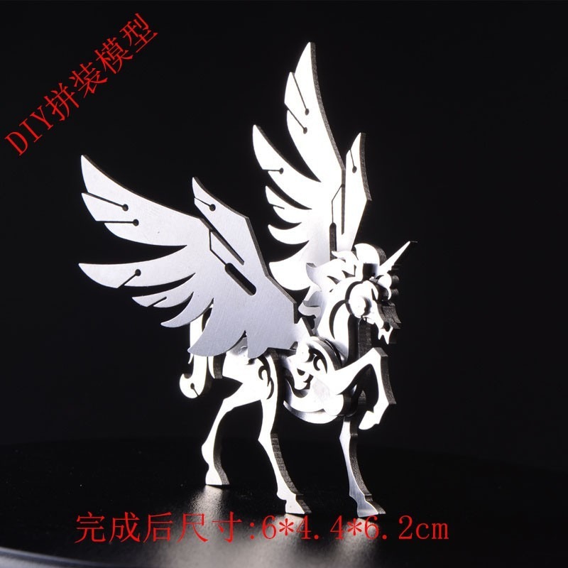 3d立體金屬拼圖手工diy拼裝模型神獸擺件建築坦克飛機成人玩具-細節圖3