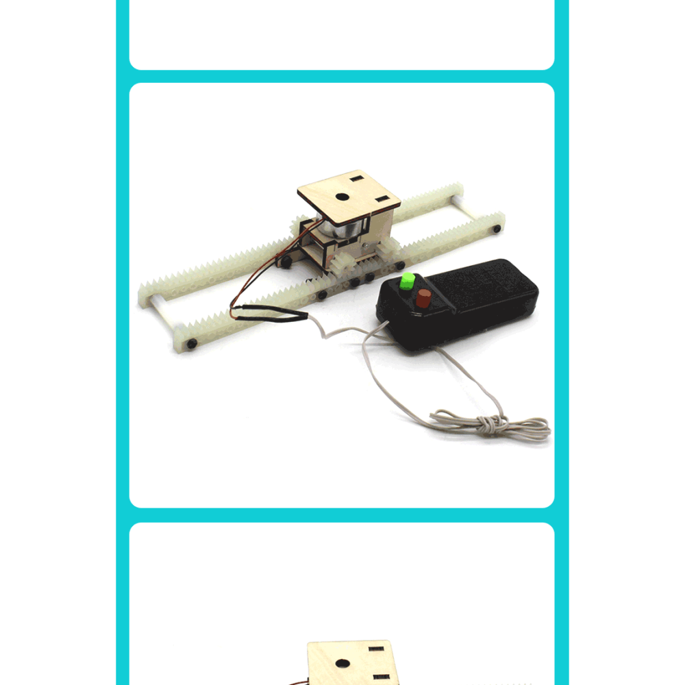 線控軌道輪車1號兒童趣味科學小製作發明遙控電動玩具diy手工材料-細節圖10