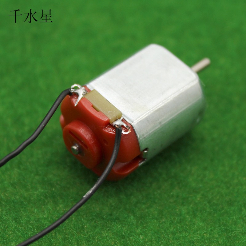 帶開關帶電池盒130電機 馬達開關簡易電路製作DIY學生手工模型-細節圖5