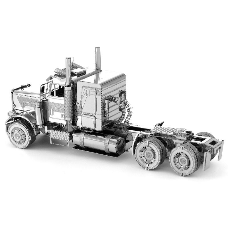 3D全金屬不銹鋼拼裝模型 DIY玩具益智拼圖 福萊納FLC長鼻卡車頭-細節圖5