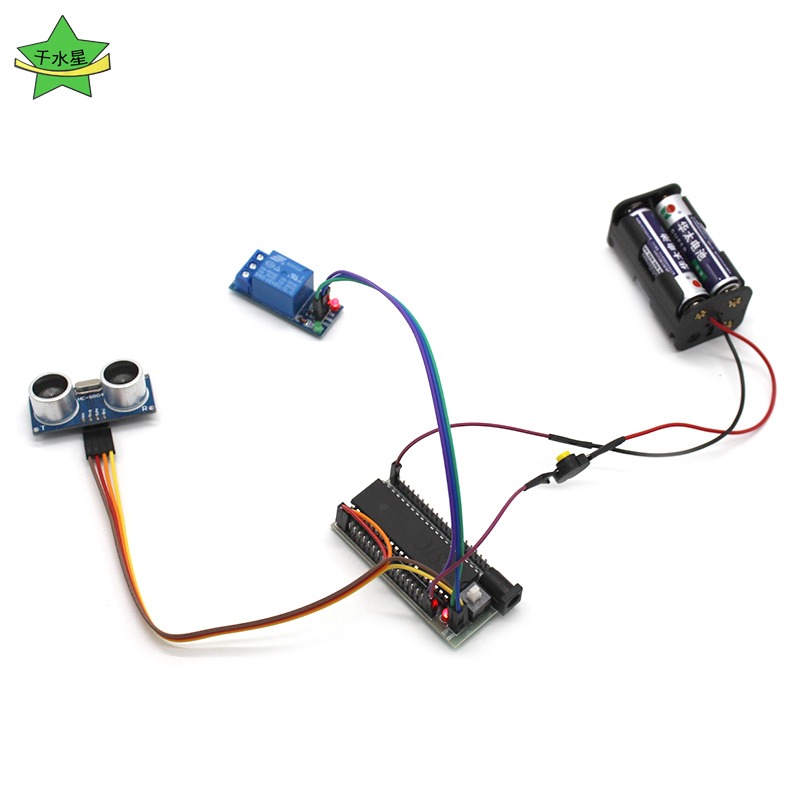 STC8952RC超聲波測距控制繼電器1號 距離感應DIY創客模型開關電路-細節圖4