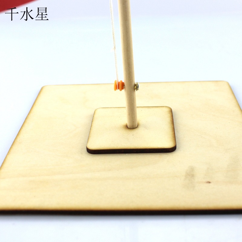 旗幟升降小製作2號diy科普課程材料手工 模型自制升紅旗創客教材-細節圖4