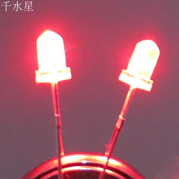 3mmLED彩色燈 led發光二極管燈 DIY模型拼裝燈珠燈泡小電子燈製作-細節圖4