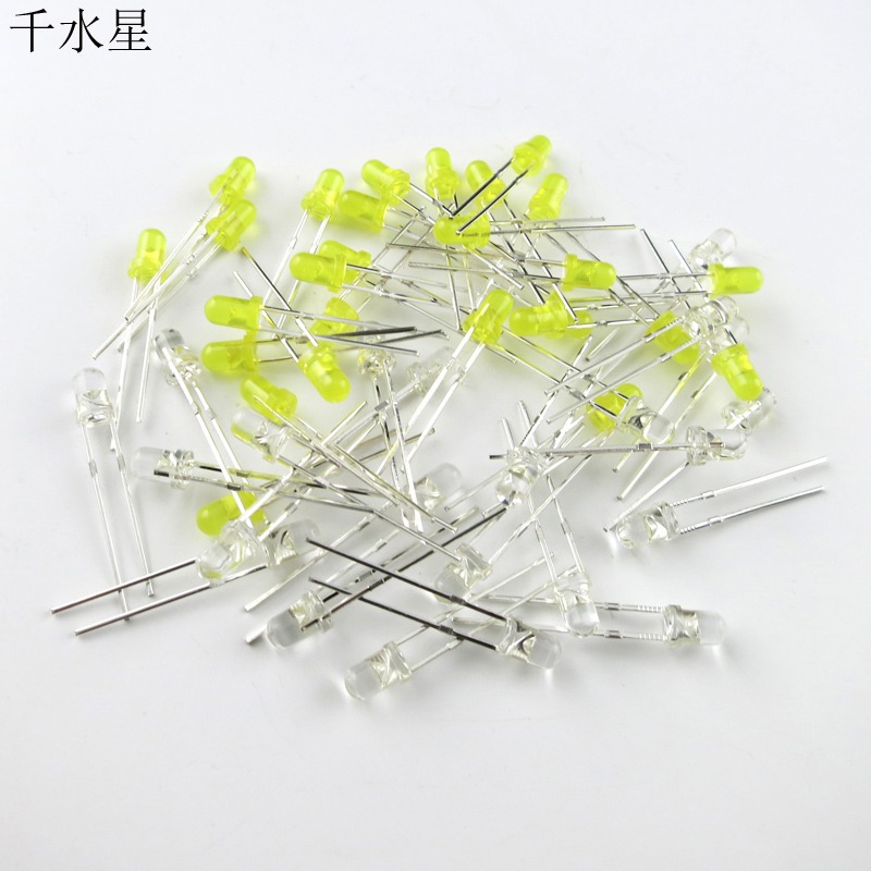 3mmLED彩色燈 led發光二極管燈 DIY模型拼裝燈珠燈泡小電子燈製作-細節圖6
