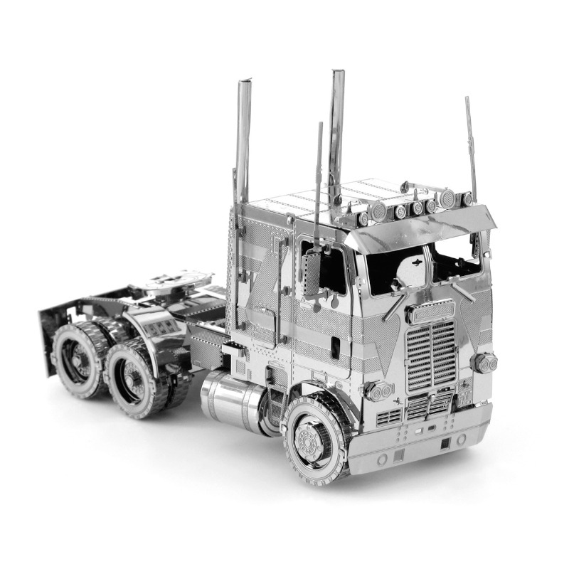 3D全金屬不銹鋼拼裝模型 DIY玩具益智拼圖 福萊納COE平頭卡車頭-細節圖5