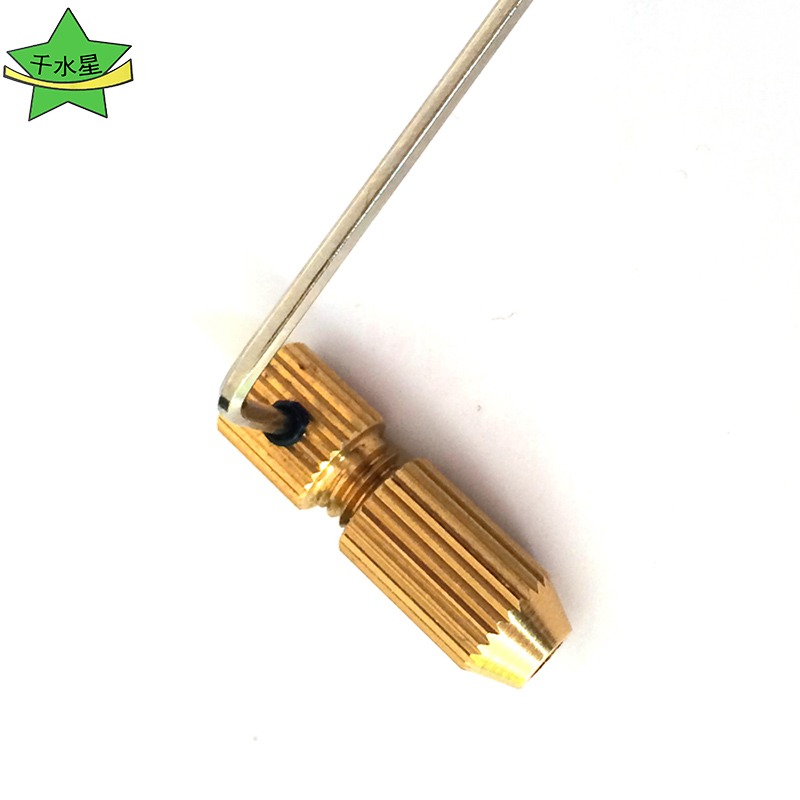 黃銅鉆頭夾 diy電鉆手鉆模型工具 打孔鉆孔鉆夾頭 轉換頭 連接桿-細節圖4