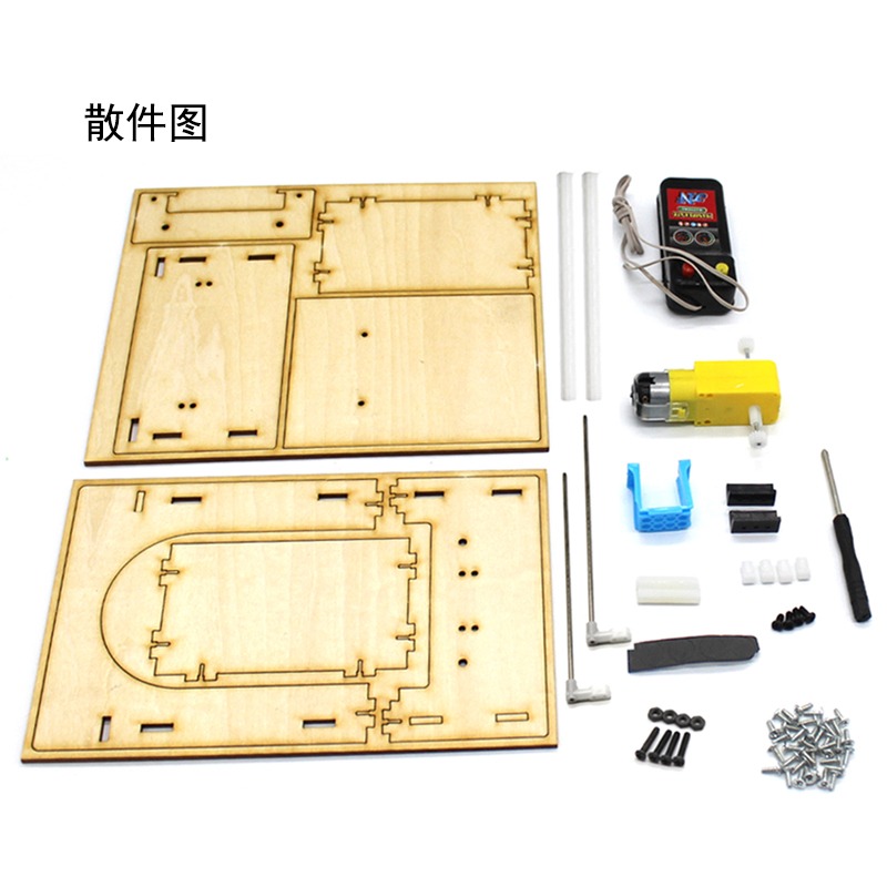 木質升降門1號DIY中小學生科技小製作創客教育實驗套件手工材料包-細節圖3