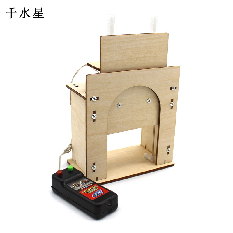 木質升降門1號DIY中小學生科技小製作創客教育實驗套件手工材料包-細節圖4