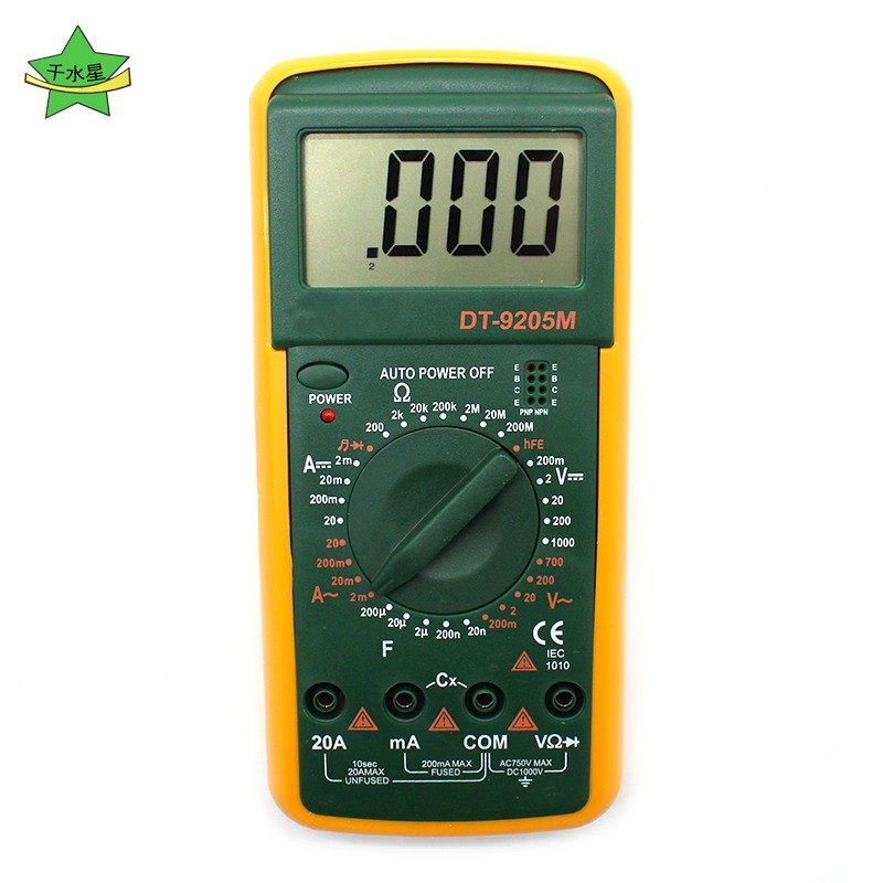 數顯萬用表 DIY模型電壓測試 電表配表筆 便攜式家用數字萬用表-細節圖2