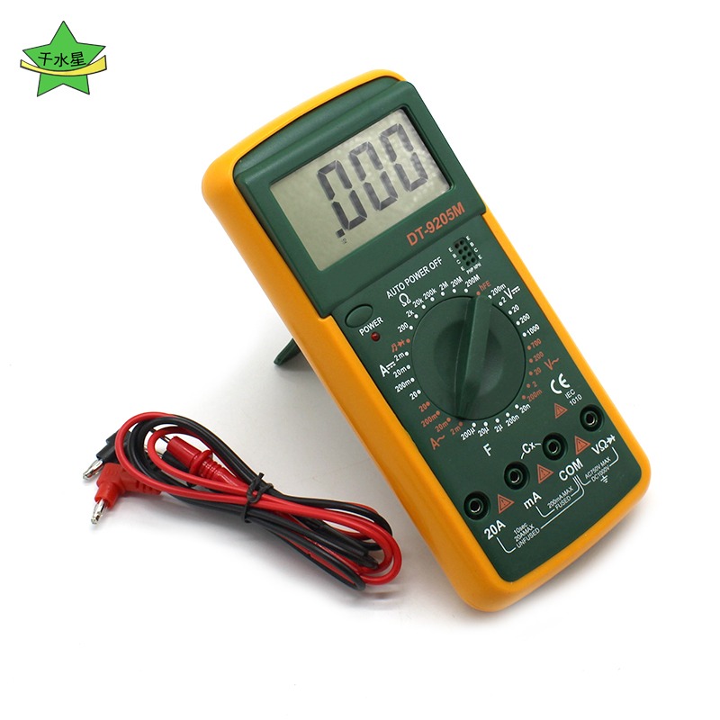數顯萬用表 DIY模型電壓測試 電表配表筆 便攜式家用數字萬用表-細節圖3