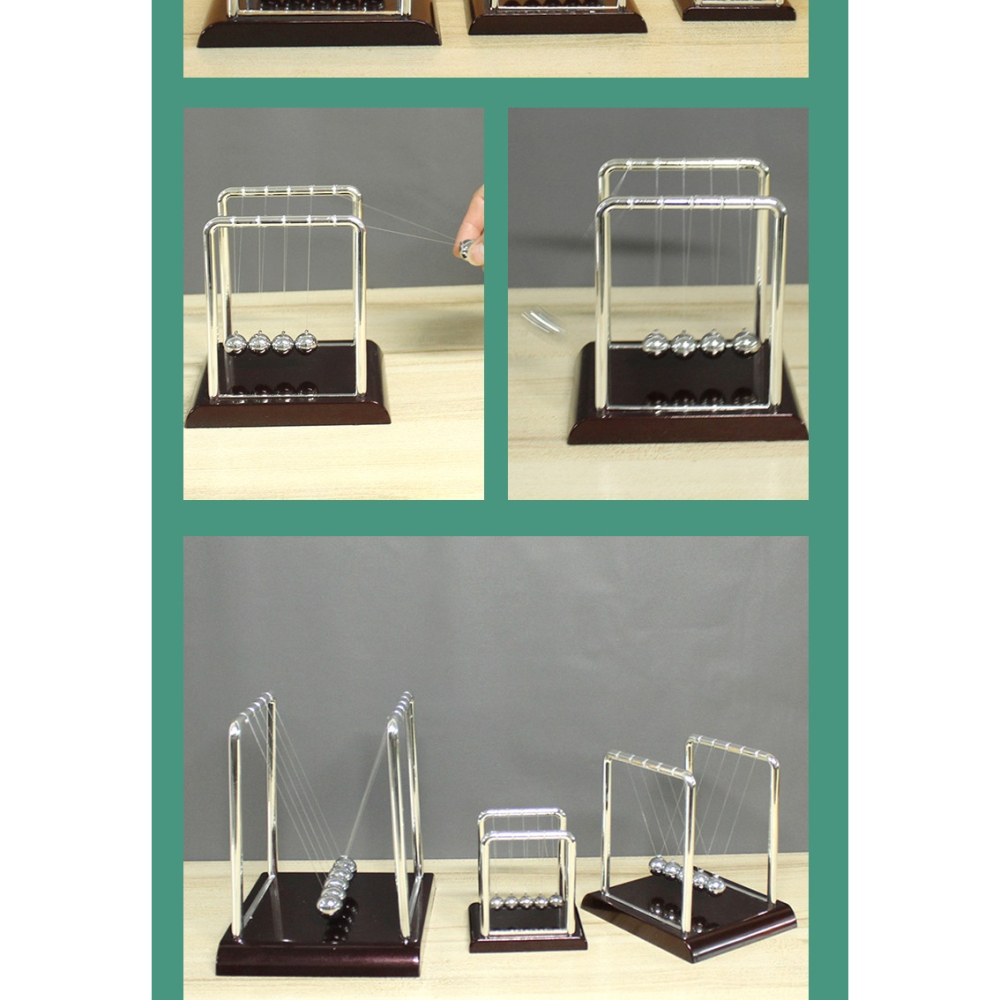 牛頓擺學生科學小實驗創意永動球家居裝飾品辦公桌小擺件生日禮物-細節圖10