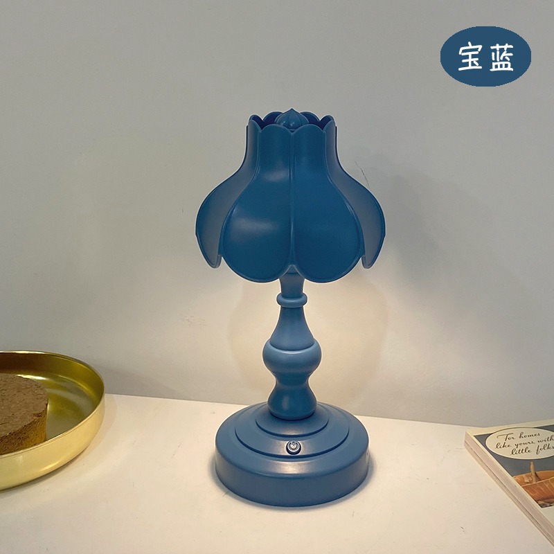 創意護眼充電小臺燈學習專用臥室ins少女宿舍usb柔光夜燈書桌擺件-細節圖7