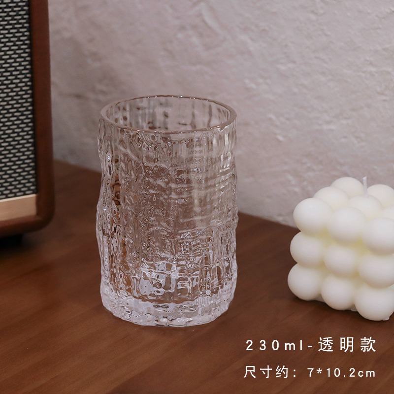 高顏值透明玻璃杯子女夏茶杯便攜家用大容量喝水辦公室咖啡飲料杯-細節圖6