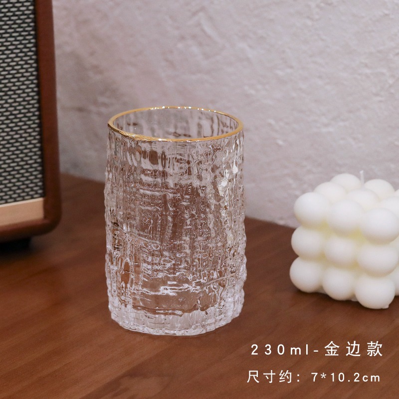 高顏值透明玻璃杯子女夏茶杯便攜家用大容量喝水辦公室咖啡飲料杯-細節圖7