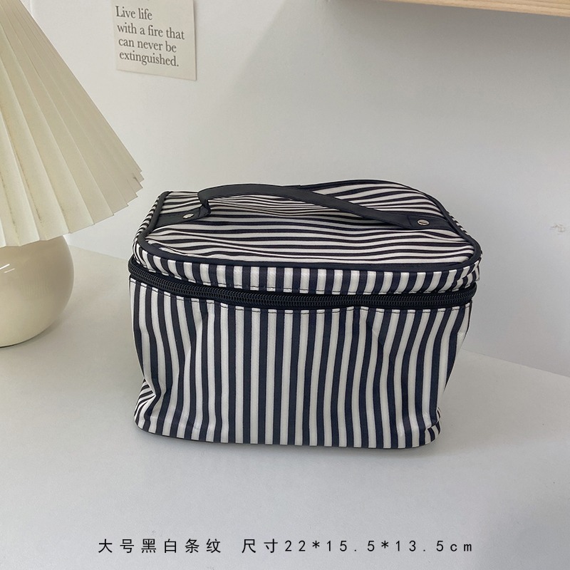 新款斑馬紋化妝品化妝包女大容量便攜式隨身旅行收納包防水洗漱包-細節圖8