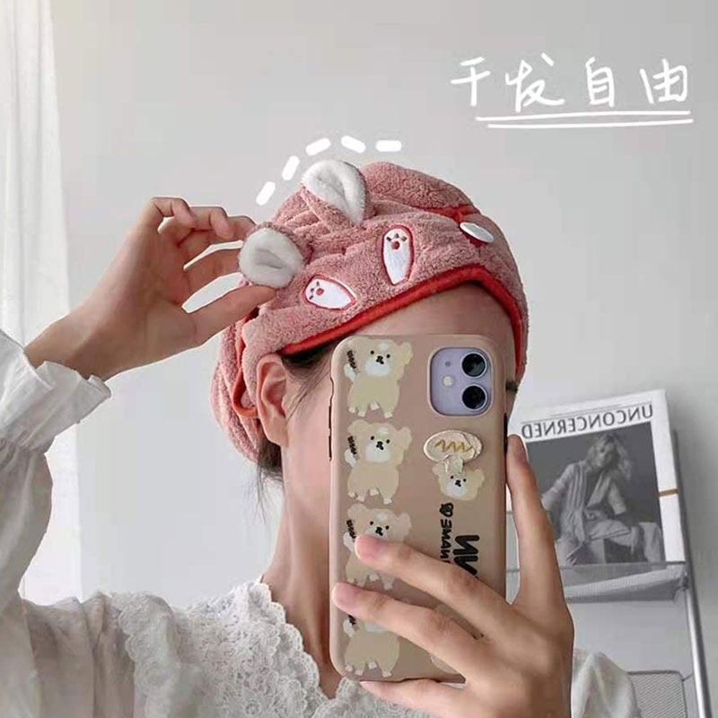 可愛幹發帽女夏超強吸水速幹包頭巾加厚浴帽洗頭幹發巾擦頭發毛巾-細節圖2