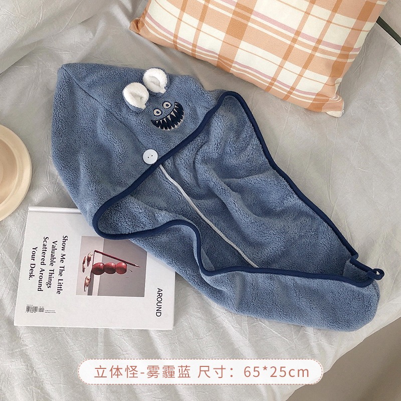可愛幹發帽女夏超強吸水速幹包頭巾加厚浴帽洗頭幹發巾擦頭發毛巾-細節圖6
