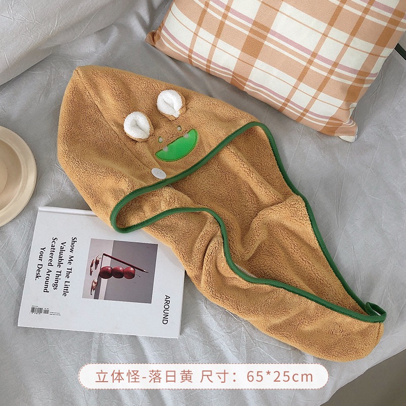 可愛幹發帽女夏超強吸水速幹包頭巾加厚浴帽洗頭幹發巾擦頭發毛巾-細節圖9