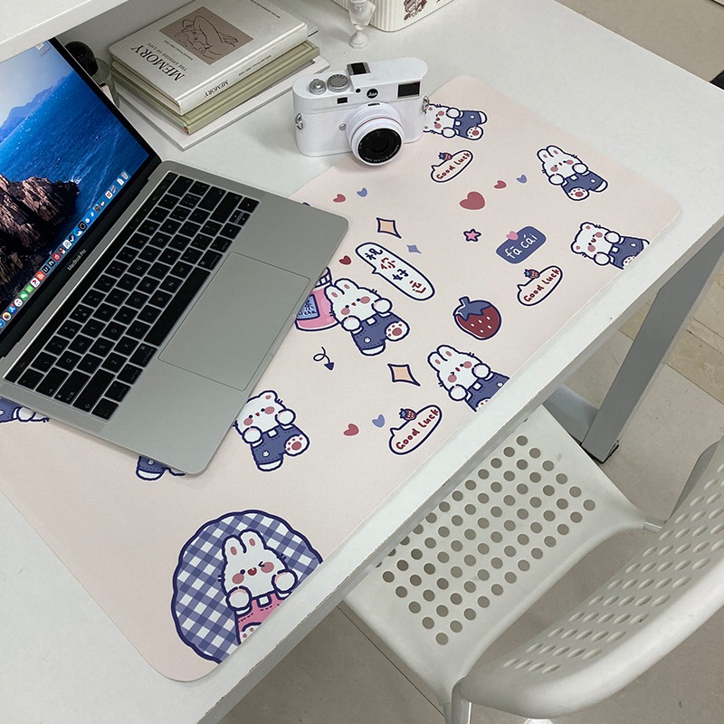 創意鼠標墊超大女生護腕辦公防滑書桌墊加厚電腦筆記本鍵盤軟墊-細節圖4