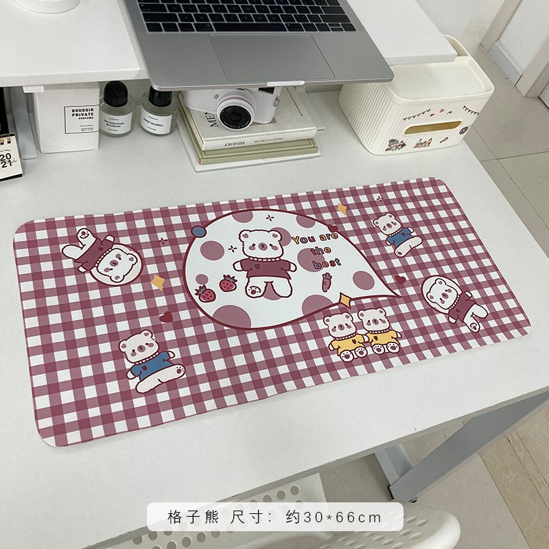 創意鼠標墊超大女生護腕辦公防滑書桌墊加厚電腦筆記本鍵盤軟墊-細節圖6