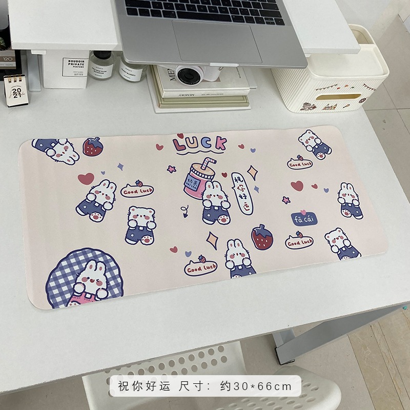 創意鼠標墊超大女生護腕辦公防滑書桌墊加厚電腦筆記本鍵盤軟墊-細節圖8