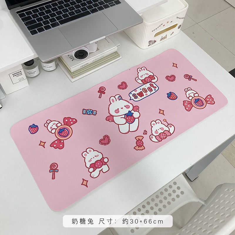 創意鼠標墊超大女生護腕辦公防滑書桌墊加厚電腦筆記本鍵盤軟墊-細節圖9