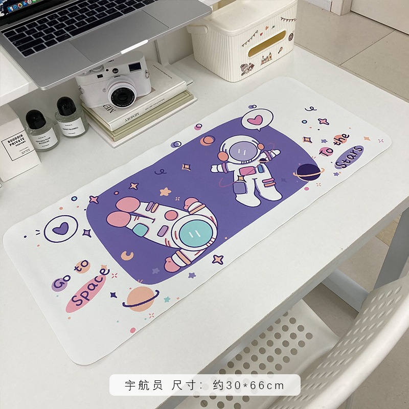 創意鼠標墊超大女生護腕辦公防滑書桌墊加厚電腦筆記本鍵盤軟墊-細節圖10