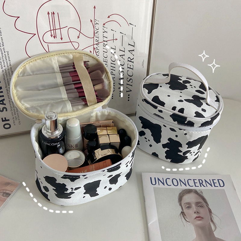 ins風手提化妝包女便攜大容量新款可愛防水化妝品收納包旅行隨身-細節圖4