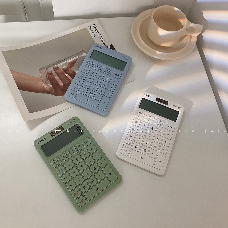 高顏值多功能計算器語音款女迷你便攜學生考試小號會計專用計算機-細節圖3