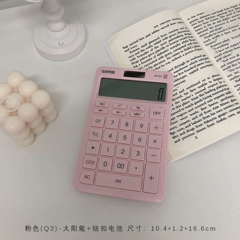 高顏值多功能計算器語音款女迷你便攜學生考試小號會計專用計算機-細節圖7