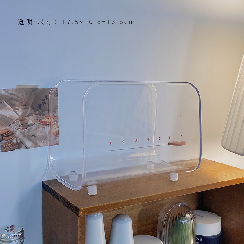 ins記憶面膜收納盒桌面透明化妝品置物架學生宿舍護膚品收納神器-細節圖6