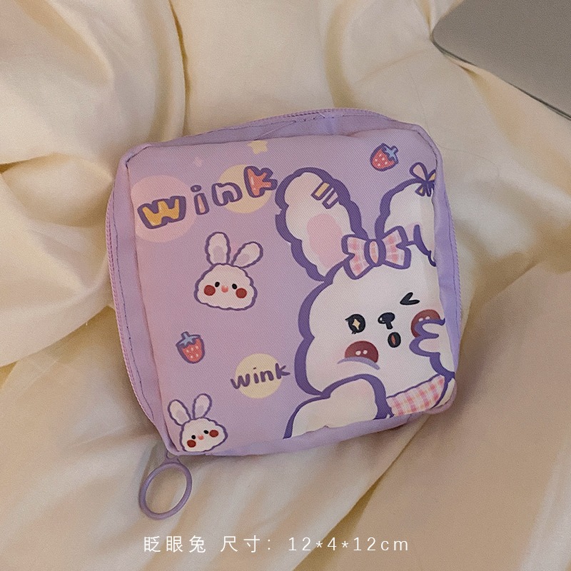 日系衛生巾收納包姨媽巾便攜包收納袋少女月事包便攜袋m巾包隨身-細節圖7