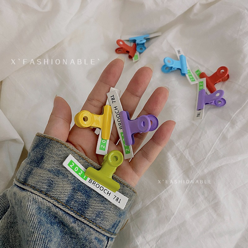 ins西服胸針女裝飾夾子夾衣服年新款潮配飾胸章日韓飾品小眾-細節圖3