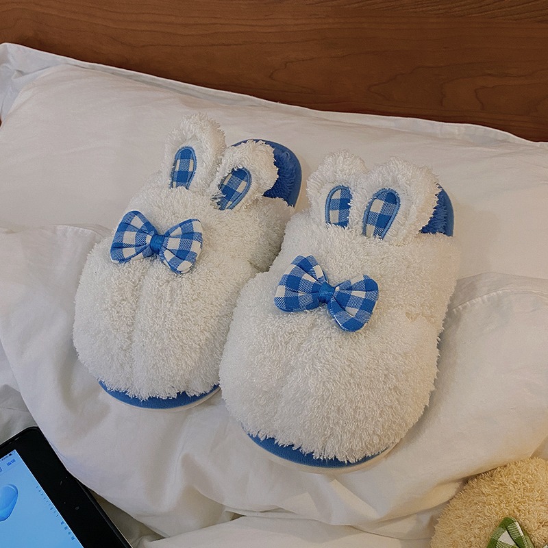 可愛卡通棉拖鞋女冬天厚底居家室內保暖年新款秋冬季毛絨棉拖-細節圖6