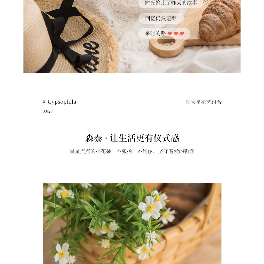 ins風假花仿真花束客廳擺設電視櫃盆栽擺件餐桌塑料裝飾花藝擺設-細節圖6