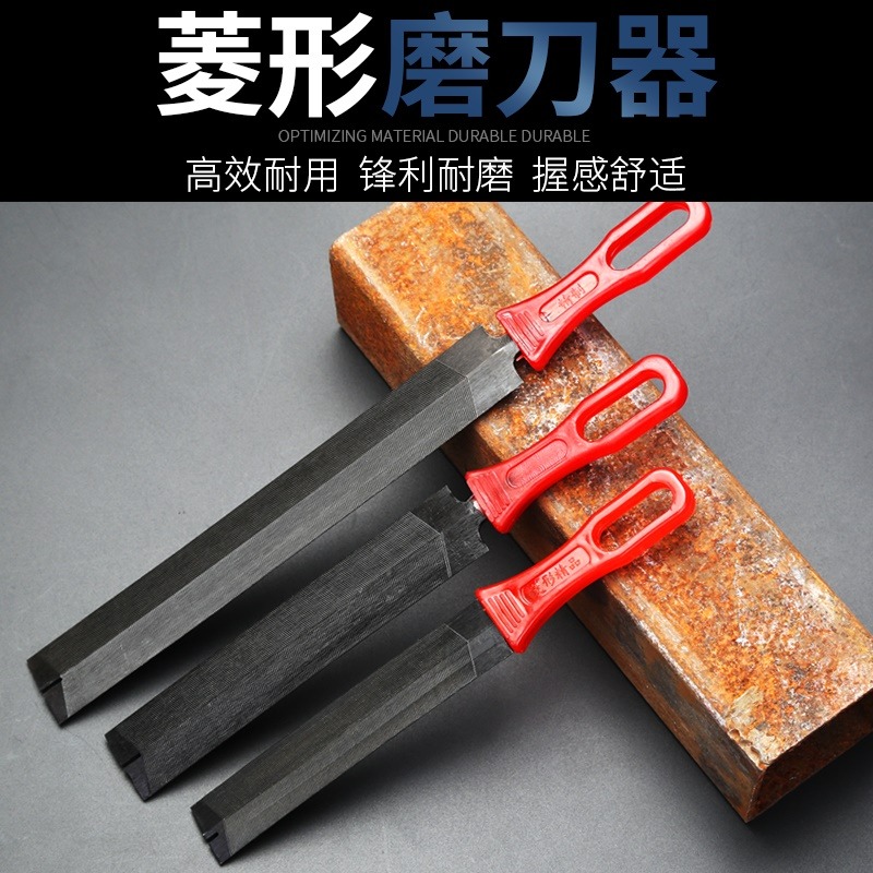 菱形銼刀鋸銼伐鋸齒銼菱形銼修邊銼金屬細齒三角銼木工整形挫搓刀-細節圖2
