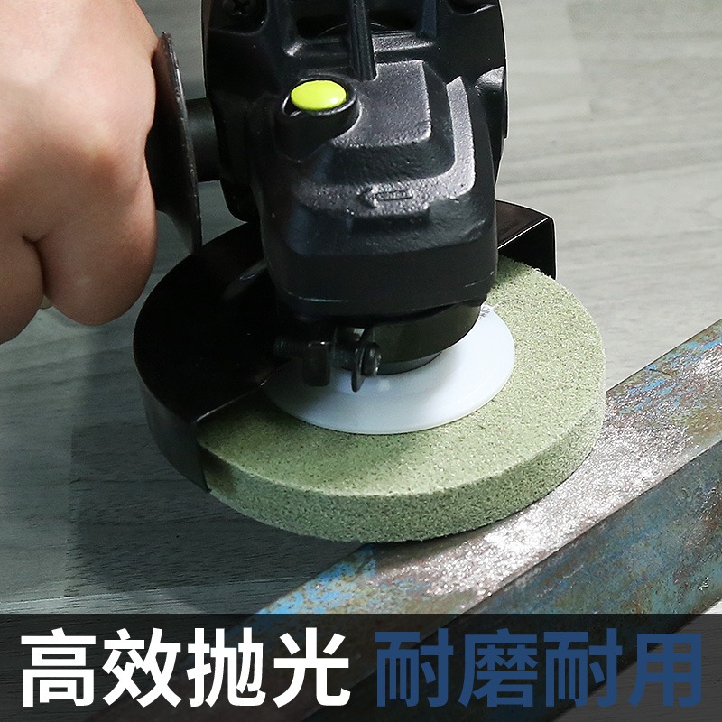 纖維輪尼龍拋光輪角磨機磨光片石材不銹鋼金屬玻璃幹磨海綿拋光片-細節圖3